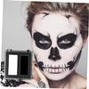 COOLHIYA 2pcs Black White Face Body Paint Kit Each Safe Non-toxic Makeup for Halloween Festival Cosplay Party Use Easy to Clean White Face Paint Body Painting Supplies view 2