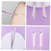 COOLHIYA 4pcs Angled Eyeliner Brush Eye Shadow and Brow Makeup Tools Soft Artificial Handle Practical for Precise Application and Easy Carry view 2