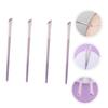COOLHIYA 4pcs Angled Eyeliner Brush Eye Shadow and Brow Makeup Tools Soft Artificial Handle Practical for Precise Application and Easy Carry view 3