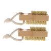 COOLHIYA 2pcs Nail Cleaning Brush with Ergonomic Handle for Women Gentle Fingernail and Toenail Scrub Brushes Compact Lightweight Design for Travel and Bathroom Use view 1