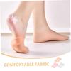 Beatifufu Elastic Silicone Moisturizing Socks for Cracked Heels Foot Covers for Women Comfortable Fit Foot Care for Dry Skin Heel Crack Prevention and Softening Pink Nude White view 3