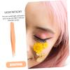 COOLHIYA 4pcs Stainless Steel Eyebrow Clamps Lightweight Precision Grooming Tweezers for Facial Hair Removal Portable Beauty Tool for Women Men Random Color view 3