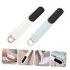 COOLHIYA 2PCS Foot Exfoliating Scrub Brush for Callus Removal Compact Pedicure Tool for Smooth Skin Easy to Hold Foot Cleaning Brush in Light and Dark Blue Practical for Home and Travel Use view 3