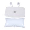 Anneome 2PC Anti-Slip Bathtub Pillows with Built Inflatable PVC Air Bags White Bathroom Spa Cushions for Head Neck Support Suction Cup Bath Pillows for Relaxing Tub Use view 1