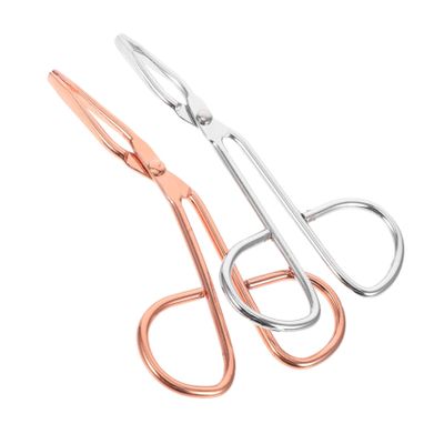 BCOATH 2PCS Stainless Steel Eyebrow Tweezers for Women with Scissor Handle Grip Compact Eyebrow Grooming Tool for Precise Hair Removal and Gentle Plucking Portable Beauty Accessories in