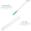 COOLHIYA 30pcs Portable Eyelash Brush Wands with Diamond Crystal Tubes Disposable Makeup Applicators for Eyelash Extension and Eyebrow Grooming Lightweight PP Material Vibrant Random Color view 3