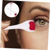 Beatifufu 4Pcs Facial Silicone Rollers Eye Massage Tool Small Face Roller for Puffiness and Dark Circles Relief Portable Skin Massage Pink Rose Red view 4