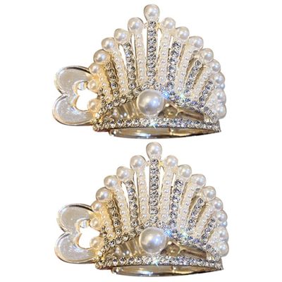 LALADEFIEE 2pcs Rhinestone Hair Claw Clips Hair Barrettes for Women Ponytail Holders with Sparkling Design for Parties and Daily Wear