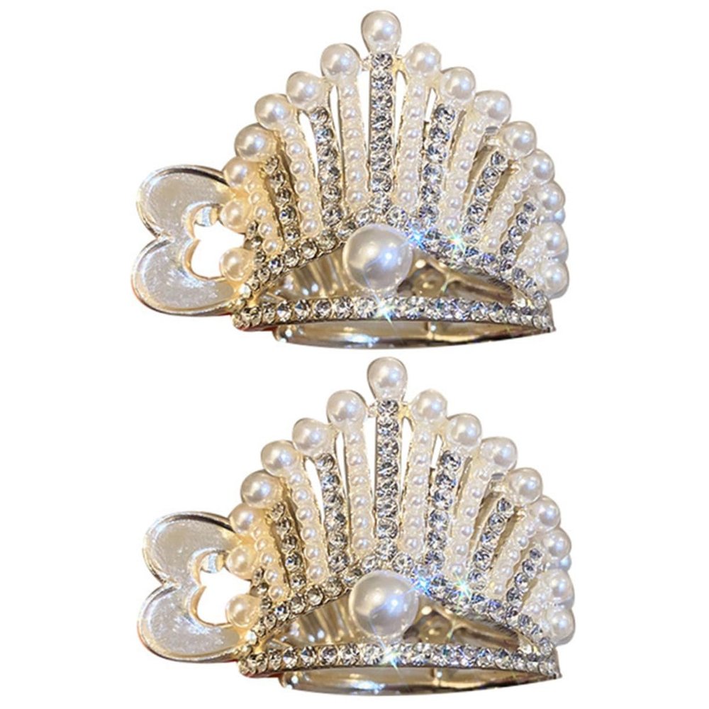 LALADEFIEE 2pcs Rhinestone Hair Claw Clips Hair Barrettes for Women Ponytail Holders with Sparkling Design for Parties and Daily Wear