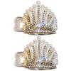 LALADEFIEE 2pcs Rhinestone Hair Claw Clips Hair Barrettes for Women Ponytail Holders with Sparkling Design for Parties and Daily Wear view 1