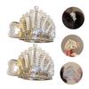 LALADEFIEE 2pcs Rhinestone Hair Claw Clips Hair Barrettes for Women Ponytail Holders with Sparkling Design for Parties and Daily Wear view 3