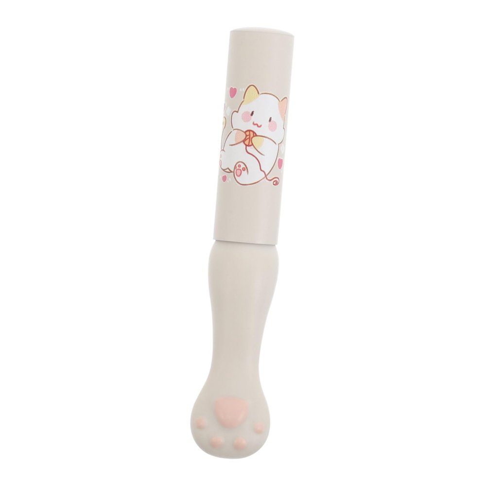COOLHIYA Silicone Cat Claw Lip Brush with Protective Cover Soft Gentle Lipstick and Lip Mask Applicator for Women Makeup Tools for Even Color Application