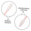 Beatifufu 500pcs Disposable Cotton Swabs with Pointed Spiral Tips Gentle Degreased Makeup Applicator Sticks for Sensitive Skin Precise Nail Lip Cleaning Dual-ended Cotton Buds for Makeup view 3