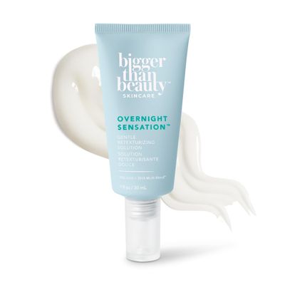 Bigger Than Beauty Skincare Overnight Sensation Gentle Retexturizing Solution, Exfoliator for Women Made with Vitamin C & Probiotics for All Skin Types, Daily Skin Care Essential, Vegan & Cruelty Free