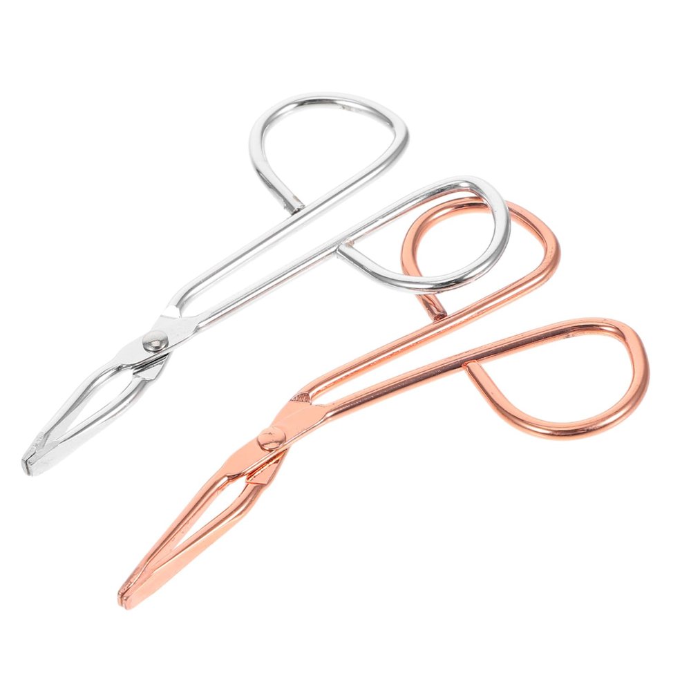 Beatifufu 2PCS Stainless Steel Eyebrow Tweezers and Lash Clips Portable Accurate Beauty Tools with Ergonomic Grip for Gentle Eyebrow Grooming and Eyelash Applying Compact Design for Daily