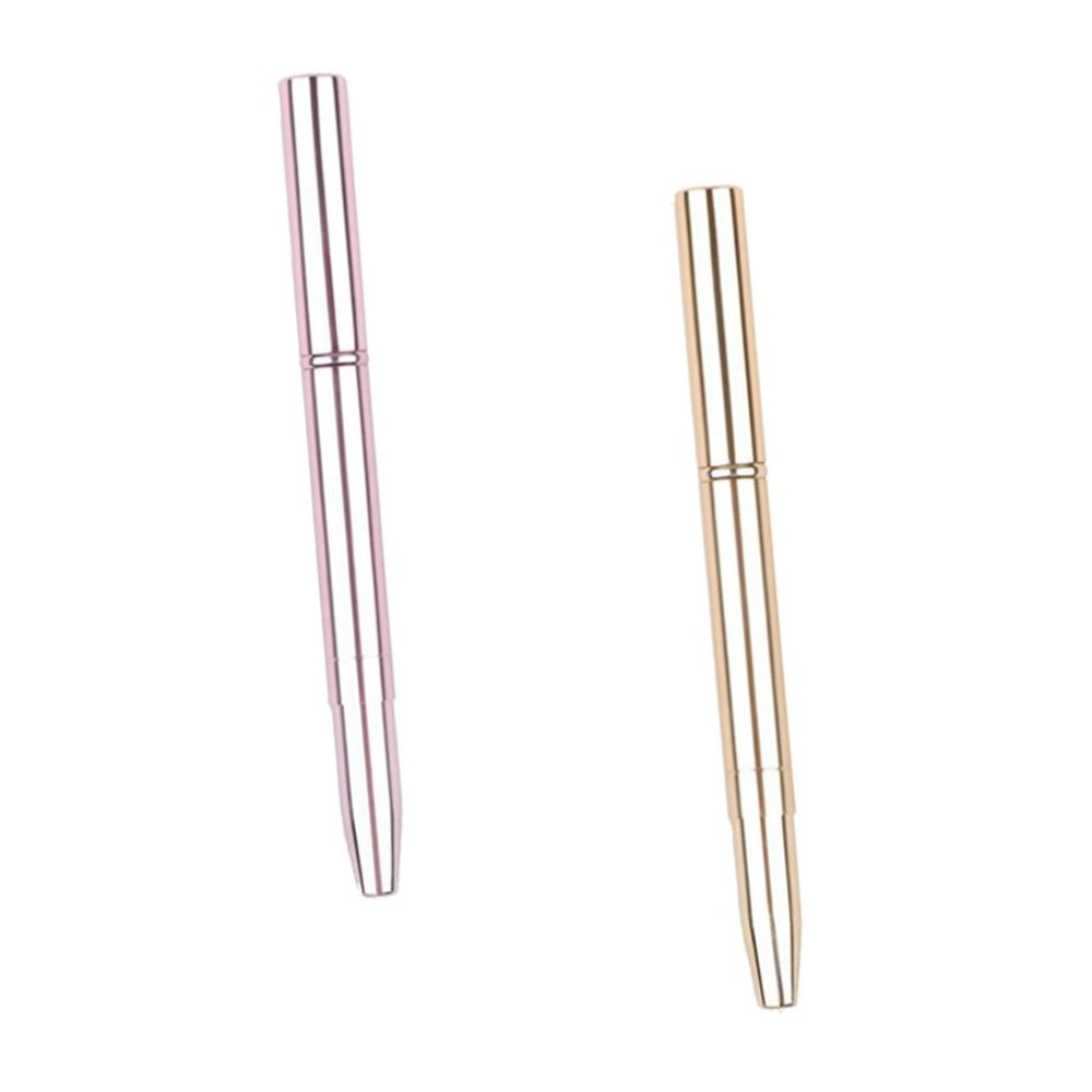 LIFKOME 2pcs Double-ended Lip Brushes with Cover for Precise Lipstick Application and Blending Portable Makeup Tools in Rose Gold and Pink for Professional and Home Use Gift for Women