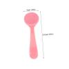 Beatifufu 4pcs Silicone Facial Scrubber with Long Handle for Deep Blackhead Removal Gentle Exfoliating Face Brush for Men and Women Portable Soft Bristle Manual Cleansing Tool for Daily Skin view 2