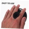 LALADEFIEE Silicone Face Cleansing Brush Gentle Exfoliating Facial Scrubber Soft Skin Care Tool for Deep Pore Cleaning and Dead Skin Removal Black view 3