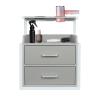 AngelcityCC Wall Mount Salon Station, Hair Styling Barber Station, Beauty Salon Spa Equipment with 2 Drawers and 2 Hair Dryer Holders view 1