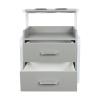 AngelcityCC Wall Mount Salon Station, Hair Styling Barber Station, Beauty Salon Spa Equipment with 2 Drawers and 2 Hair Dryer Holders view 4