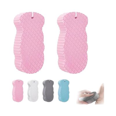 2pcs Radiant Skin Sponge, 3D Radiant Skin Super Soft Exfoliating Bath Sponge, Friendly Reusable Super Soft Exfoliating Bath Sponge for Men Women (Pink)