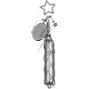 2-in-1 Lipstick Holder Keychain with Mirror - Stainless Steel Lip Gloss & Balm Case, Bling Crystal Purse Organizer for Women, Portable Cosmetic Storage Bag (B) view 1