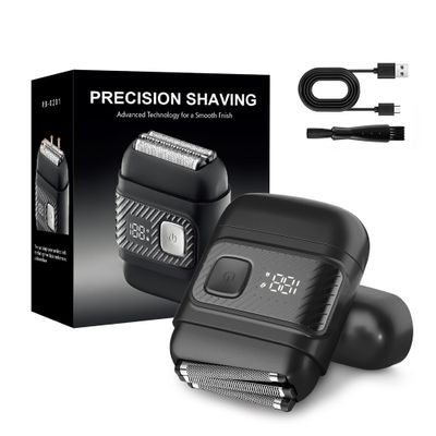 Electric Foil Shaver for Men, Micro-Comb Technology & 3 Floating Blades, IPX7 Waterproof Wet/Dry Cordless Razor with LED Display, USB-C Fast Charge, Portable Travel Razor