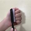 Handle Grip Nail Cleaning Brush, Hand Fingernail Cleaner Brush Manicure Tools Scrub Cleaning Brushes for Toes and Nails (8Pcs, Black) view 4