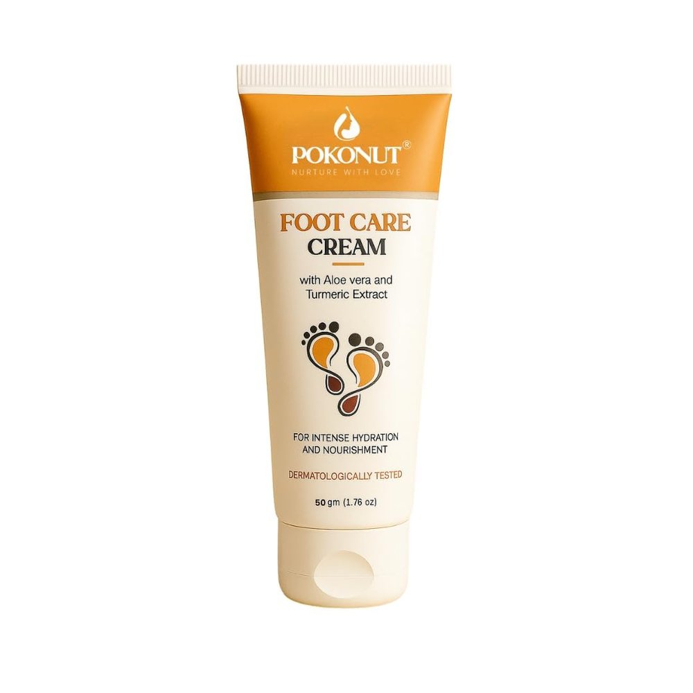 Nurture with love Foot Care Cream For Dry And Cracked Heels | Aloe Vera And Turmeric Extract (50 G) | Moisturizes And Repair Feet | Intense Hydration And Nourishment For Women, Men