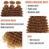 Light Brown Human Hair Bundles Deep Wave 34 Inch Brown Single Bundle Human Hair Extenion 1 Bundle Color 30# 100g Unprocessed Brazilian Virgin Double Weft view 3