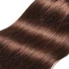 Chocolate Brown Human Hair Bundles Straight 34 Inch Dark Brown Single Bundle Human Hair Extenion 1 Bundle Color #4 100g Unprocessed Brazilian Virgin Double Weft view 3