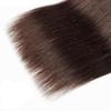 Chocolate Brown Human Hair Bundles Straight 34 Inch Dark Brown Single Bundle Human Hair Extenion 1 Bundle Color #4 100g Unprocessed Brazilian Virgin Double Weft view 4