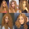 Color #27 Human Hair Bundles Water Wave 16 18 20 Inch Honey Blonde Bundles Water Wave Human Hair Extensions Blonde Unprocessed Brazilian Virgin 50G Per Bundle 150g view 2