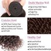 Chocolate Brown Human Hair Bundles Curly Wave 28 Inch Dark Brown Single Bundle Human Hair Extenion 1 Bundle Color #4 100g Unprocessed Brazilian Virgin Double Weft view 2