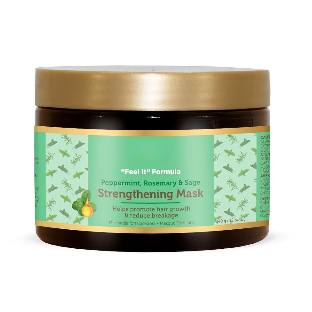 Feel It Formula- Strengthening Mask, All Hair Types, Moisturizing-12 oz