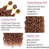 Light Brown Human Hair Bundles Water Wave 28 Inch Brown Single Bundle Human Hair Extenion 1 Bundle Color 30# 100g Unprocessed Brazilian Virgin Double Weft view 2