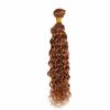 Light Brown Human Hair Bundles Water Wave 28 Inch Brown Single Bundle Human Hair Extenion 1 Bundle Color 30# 100g Unprocessed Brazilian Virgin Double Weft view 4