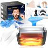 Vuteehy Nose Wax Kit Men, Nose Ear Hair Removal Kit for Men Women, 40 Sticks, 100g Wax, USB Fast Heat, Smart Constant Temp, Painless Hair Removal Waxing Kit for Nose Ears Eyebrow Lip Facial, Blue view 1