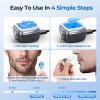 Vuteehy Nose Wax Kit Men, Nose Ear Hair Removal Kit for Men Women, 40 Sticks, 100g Wax, USB Fast Heat, Smart Constant Temp, Painless Hair Removal Waxing Kit for Nose Ears Eyebrow Lip Facial, Blue view 3