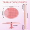8 Pcs Skin Care Silicone Face Scrubber with Razor for Women Face, Face Exfoliator Scrubber with Face Razors for Women Dermaplaning, Blackhead & Acne Pore Care, Reusable view 2