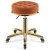 BSNANCA Adjustable Rolling Stool - Heavy-Duty Hydraulic Metal Chair with Ergonomic Design for Comfort, Ideal Barber, Salon, Clinic, Office Use (G) view 1