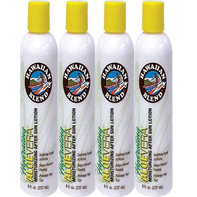 The Islander Group Hawaiian Blend Aloe After Sun Lotion 8 ounce each 4 Pack