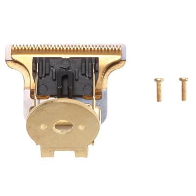 T-Shaped Hair Clipper Blade With Stand T9 Blade Trimmer Replacement Head Replacement Clipper Head Gold