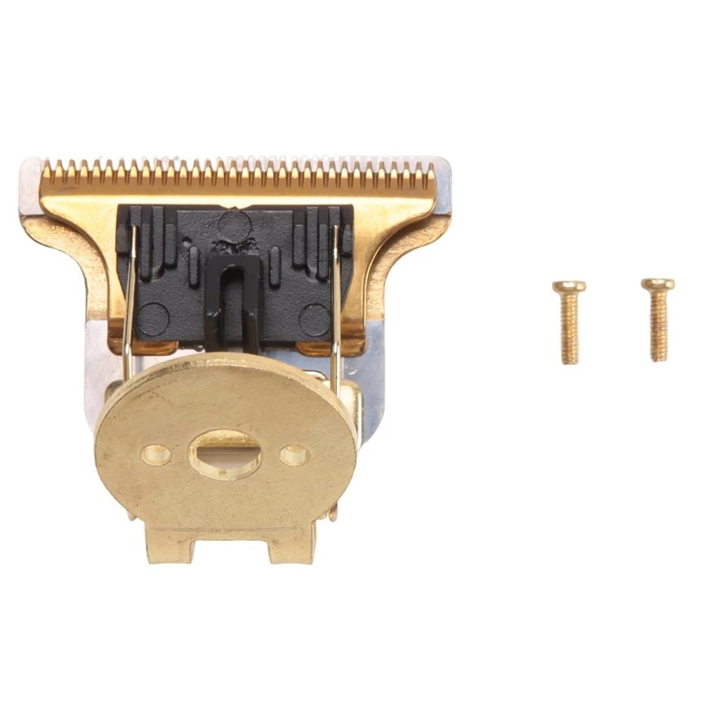 T-Shaped Hair Clipper Blade With Stand T9 Blade Trimmer Replacement Head Replacement Clipper Head Gold