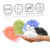 Beatifufu 4Pcs Dual-sided Exfoliating Shower Gloves with Massage Effect for Back Scrub and Body Cleansing Soft Bath Balls in Pink Blue Green Gray Skin-friendly Bath Accessories view 3