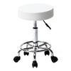 Adjustable Rolling Stool with Wheels - Comfortable PU Leather Swivel Bar Chair for Salon, Tattoo, and Work (13" x 13" x 19.69"-25.39", Black) view 1