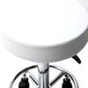 Adjustable Rolling Stool with Wheels - Comfortable PU Leather Swivel Bar Chair for Salon, Tattoo, and Work (13" x 13" x 19.69"-25.39", Black) view 3