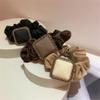 Hair Ornaments Retro Atmosphere Frosted Rubber Paint Square Buckle Wrinkled view 3