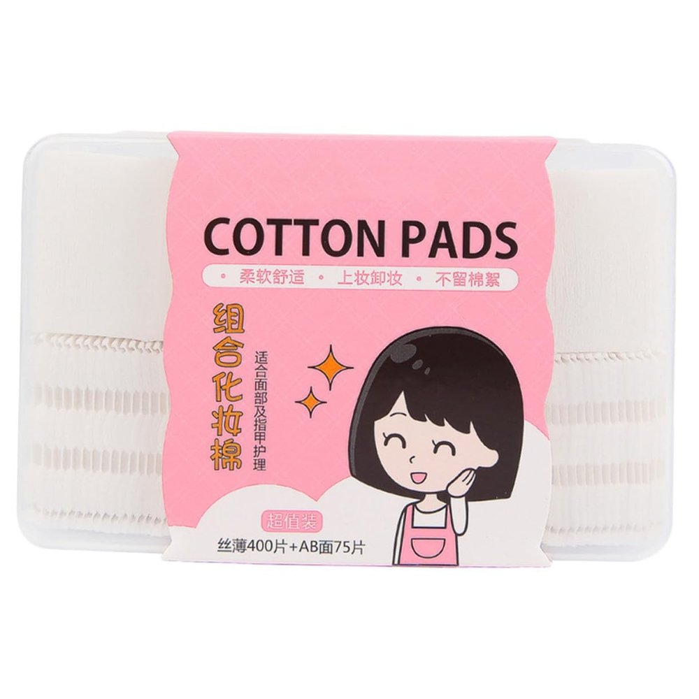 Mikinona Multipurpose Cotton Pads Boxed Makeup Tool Double-Sided Thick Facial Puff for Cleansing Skincare and Makeup Removal Soft Pure Cotton Pads for Daily Use and Care