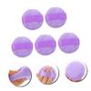 Beatifufu 5Pcs Purple Dual-sided Velvet Powder Puff Soft Fluffy Loose Powder Applicator for Makeup Cosmetics Skin-friendly Makeup Tools for Women and Beauty Salon Use view 2
